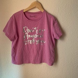 Youth med under armour crop top